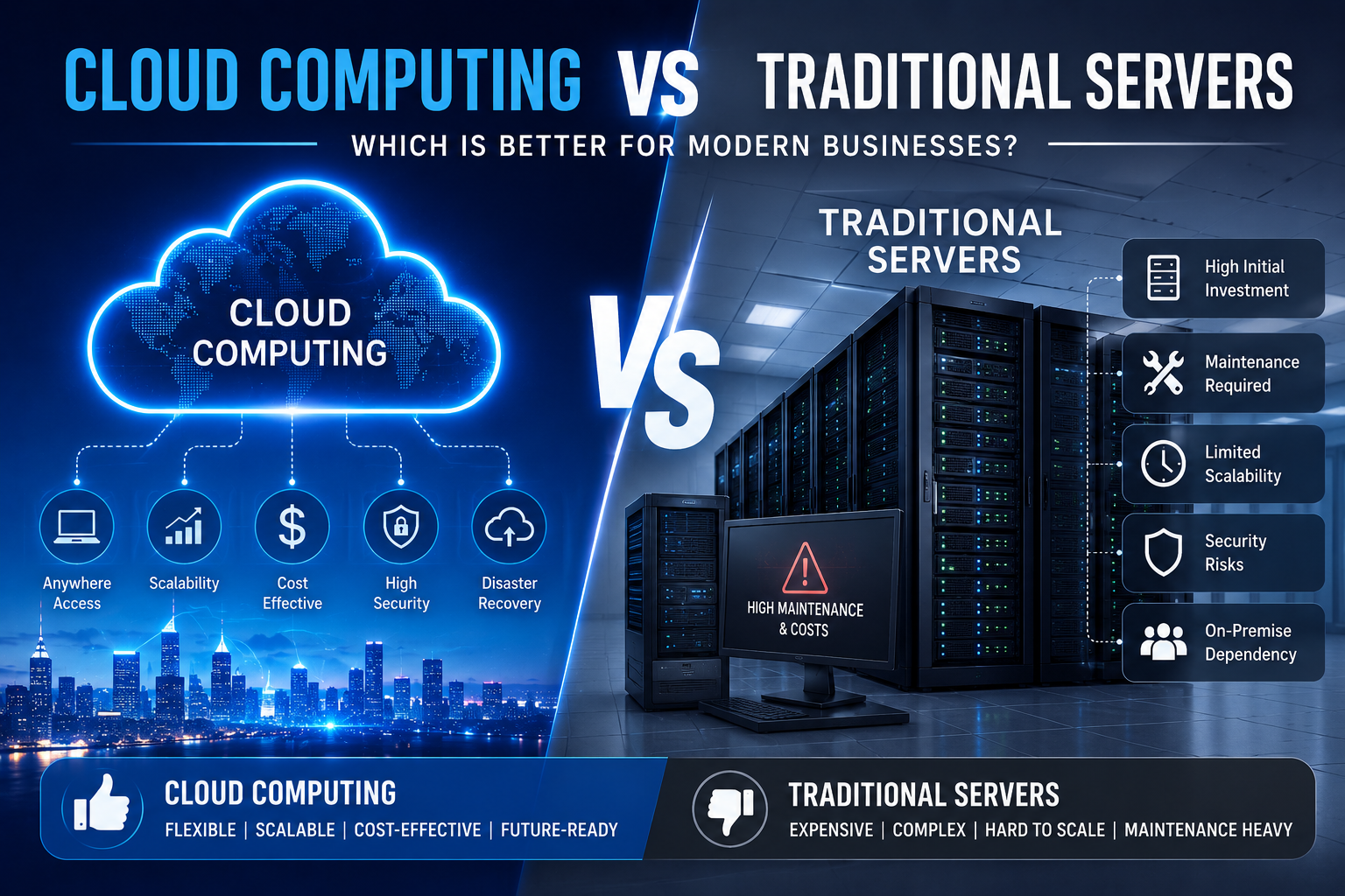 Cloud Computing vs Traditional Servers: Which is Better for Modern Businesses in 2026?