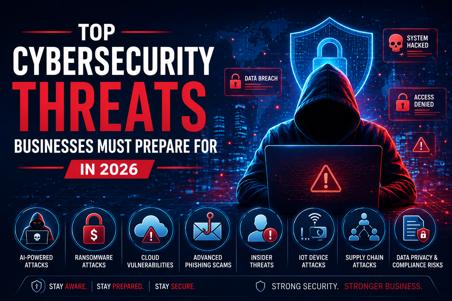 Top Cybersecurity Threats Businesses Must Prepare for in 2026
